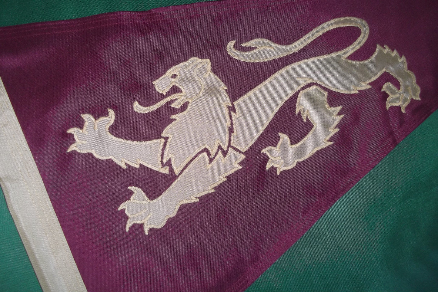 Heraldic Style Lion Cute Boat Flag