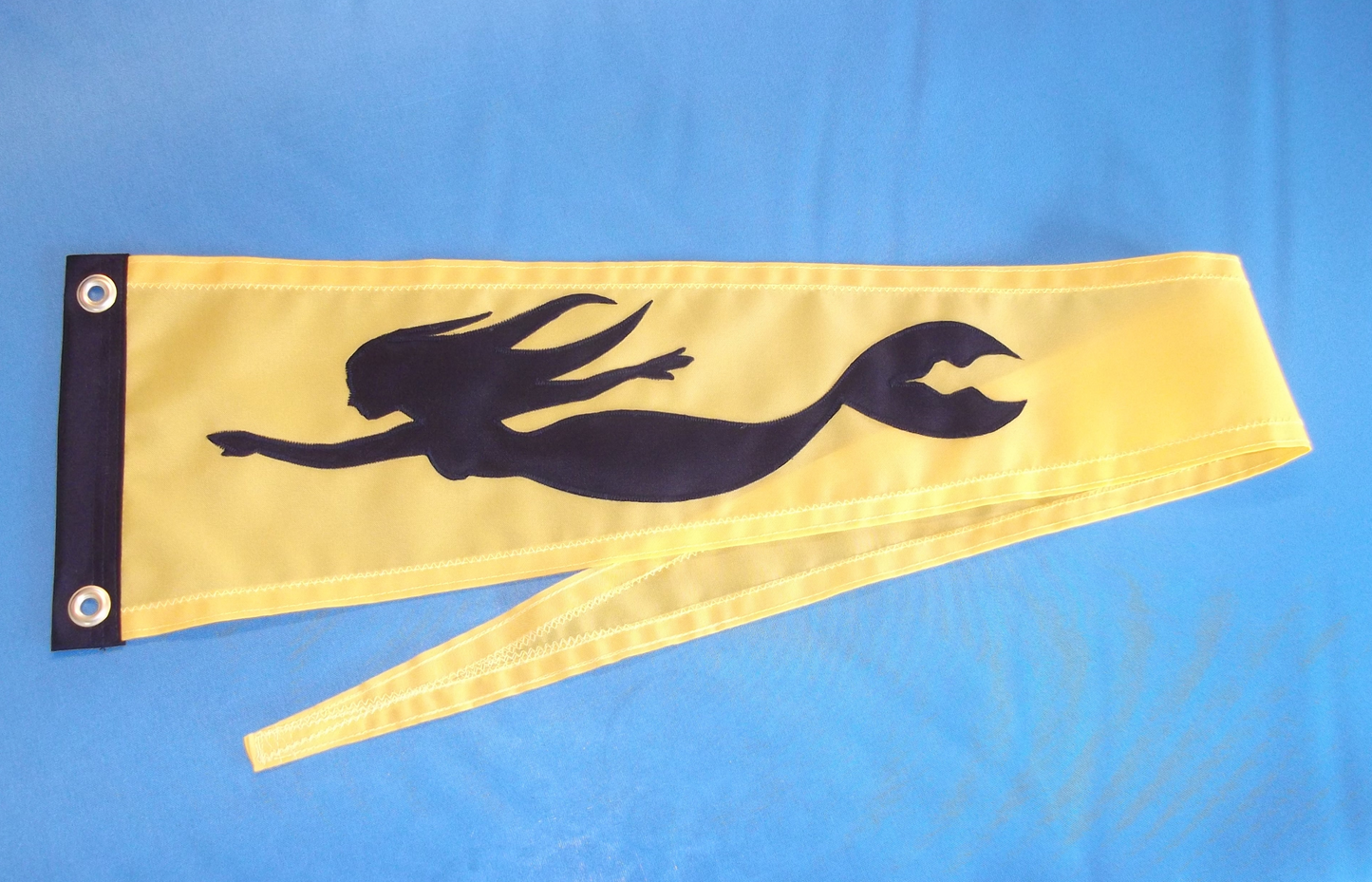 Cute Mermaid Boat Flag in Yellow OOAK