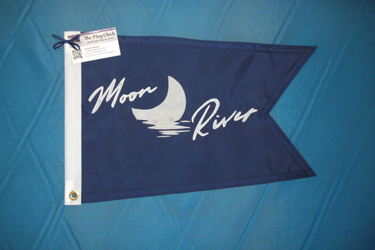 Boat Name Cute Dovetailed Flag PLUS a Graphic