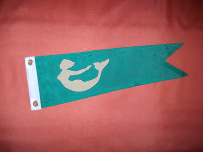 Vintage Style Mermaid Boat Burgee