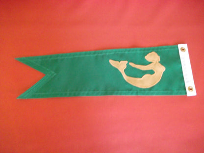 Vintage Style Mermaid Boat Burgee