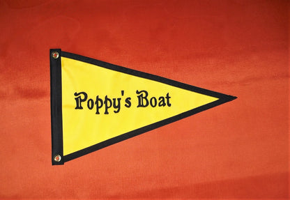 Personalized Custom Made Cute Boat Name Flag