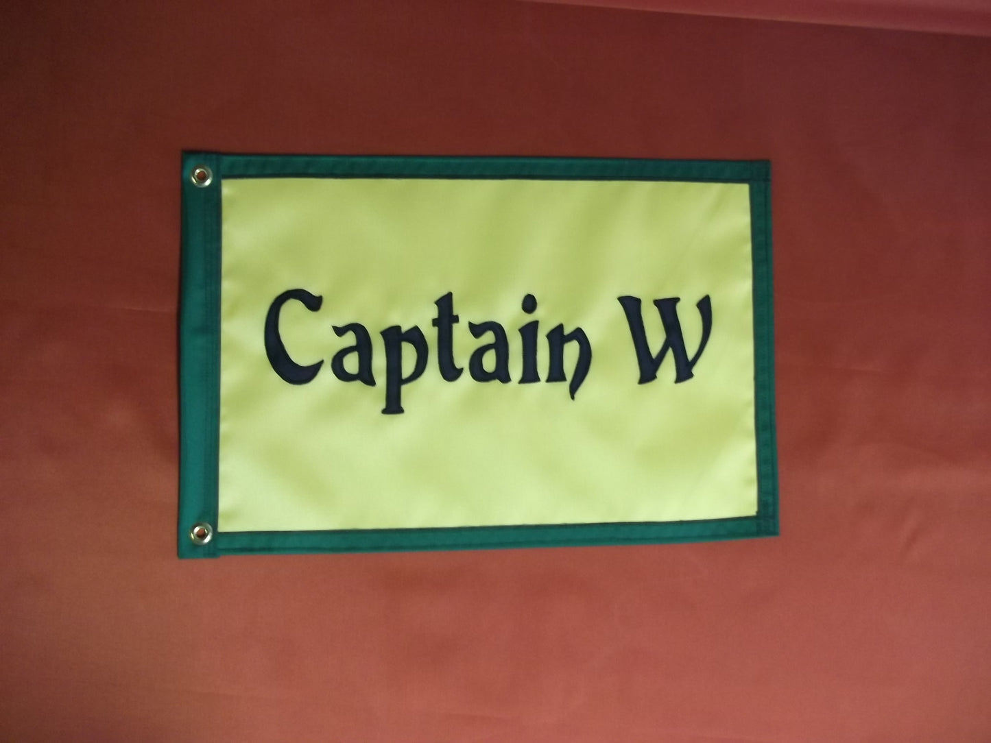 Rectangular Boat Name Flag with Custom Text