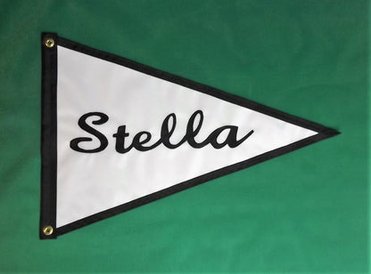 Personalized Custom Made Cute Boat Name Flag