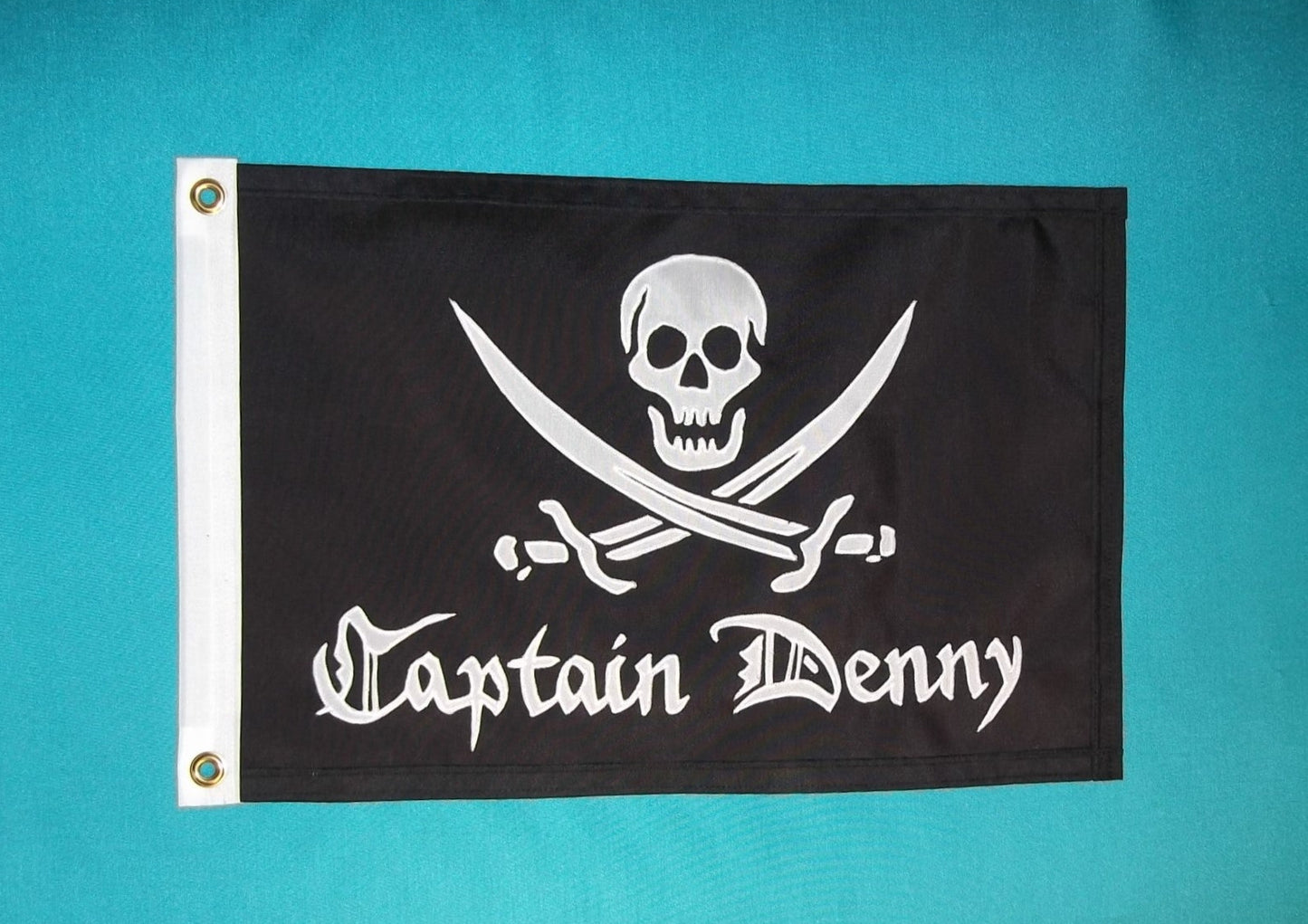 Boat Name Flag Personalized with Custom Text and a Graphic