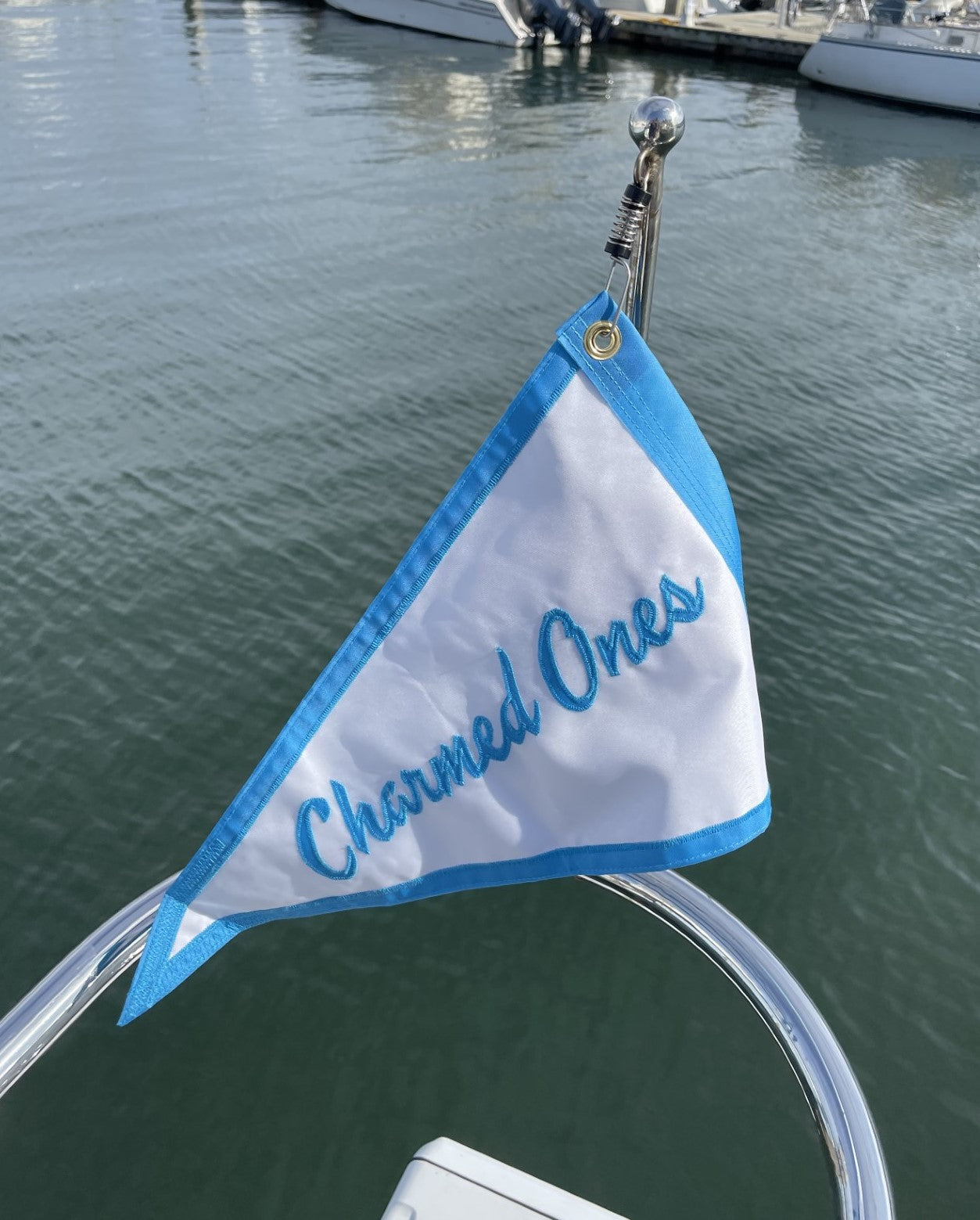 Personalized Custom Made Cute Boat Name Flag