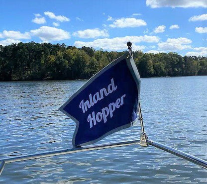 Cute Boat Name Flag Dovetailed Style