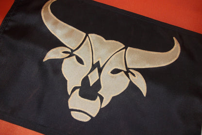 Bull Boat Flag Pennant Black Tan Taurus Gift for him theflagchick